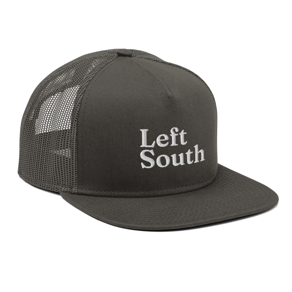 Left South Embroidered Mesh Back Snapback