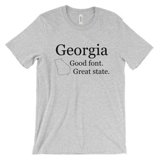 Georgia Font unisex t-shirt