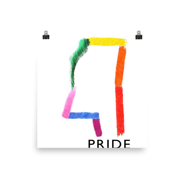 Mississppi Pride photo paper poster