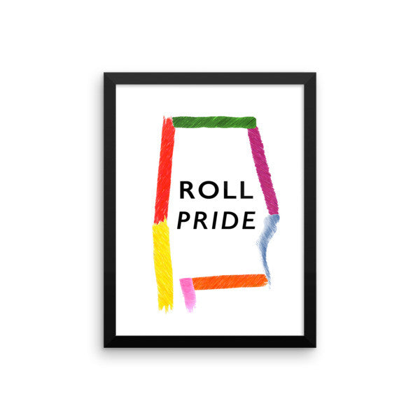 Framed Alabama Pride poster