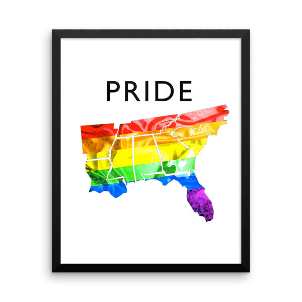 Framed Southern Pride poster