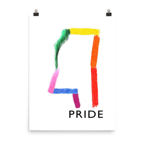 Mississppi Pride photo paper poster