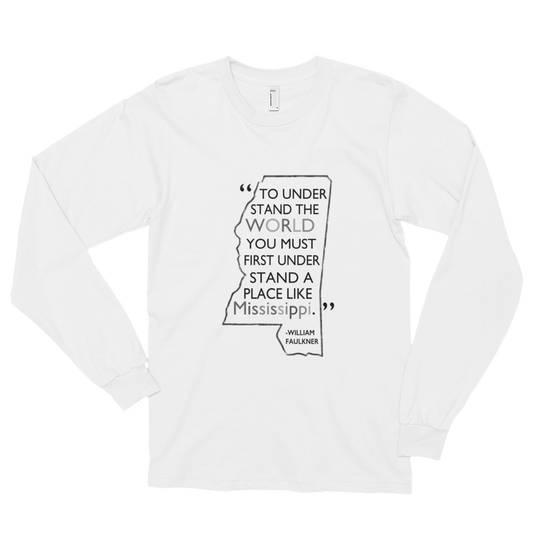 Faulkner Quote Long sleeve t-shirt (unisex)