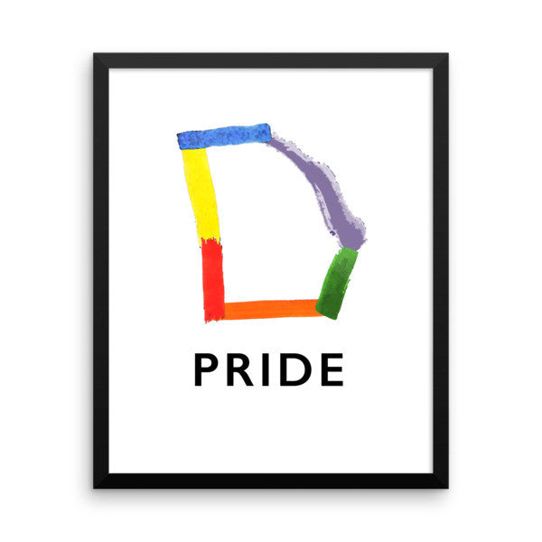 Georgia Pride framed poster