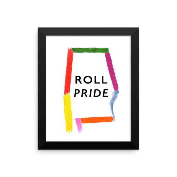 Framed Alabama Pride poster