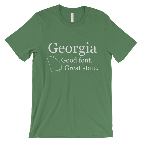 Georgia Font unisex t-shirt (dark)