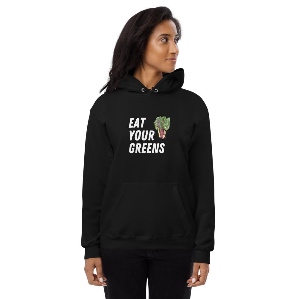 Eat Your Greens Unisex fleece hoodie