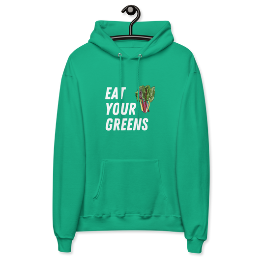 Eat Your Greens Unisex fleece hoodie