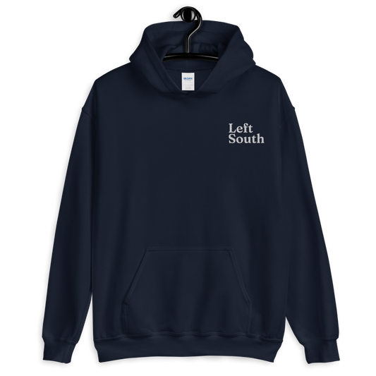 Left South Embroidered Unisex Hoodie
