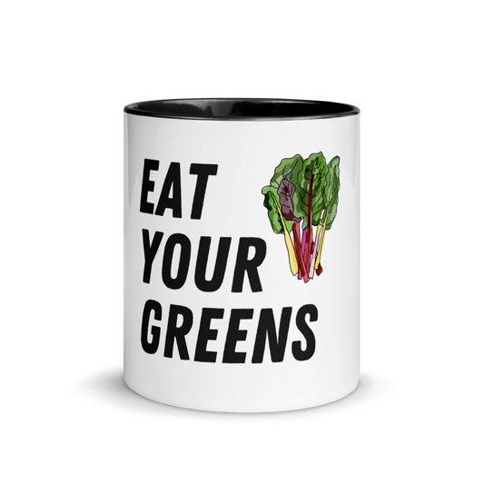 Eat Your Greens Mug with Color Inside